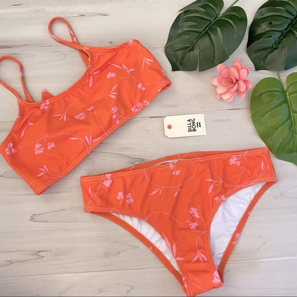 🌴🌺✨ Billabong Girls Floral Bikini 🌼 - Picture 1 of 7